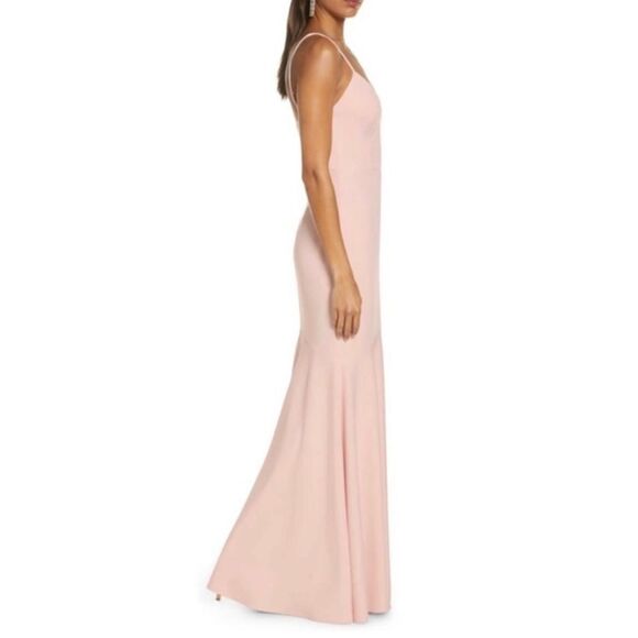 Katie May Smooth Operator V-Neck Trumpet Gown - Picture 3 of 12